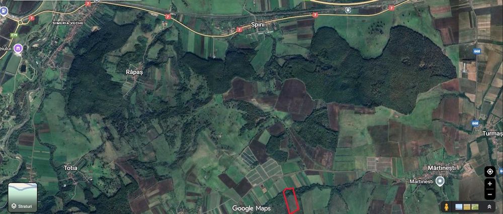 Teren 310x67m Martinești între Simeria (15km) și Orăștie (10km) Deva23