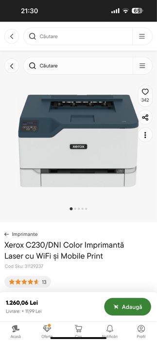 Xerox C230/DNI Color Imprimantă Laser