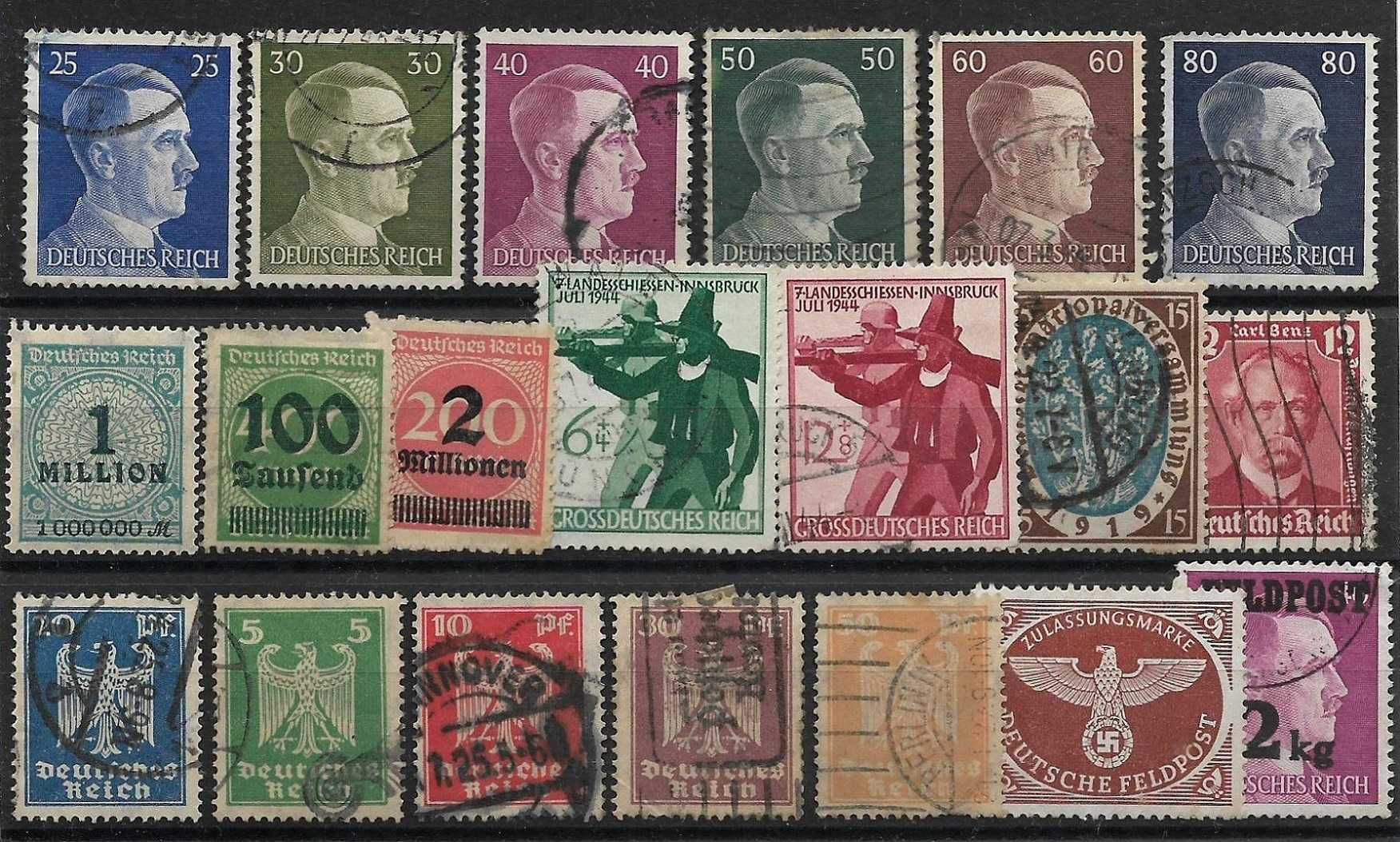 Super lot de timbre WWII si interbelic Germania