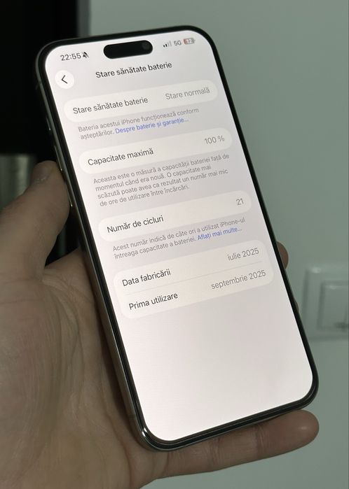 IPhone 15 Pro Max-21 cicluri de încărcare !