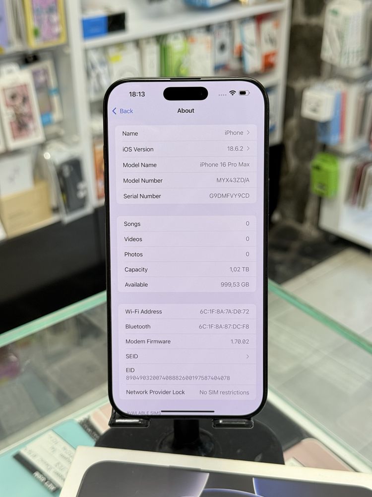 Apple iPhone 16 Pro Max 1TB Black Titanium