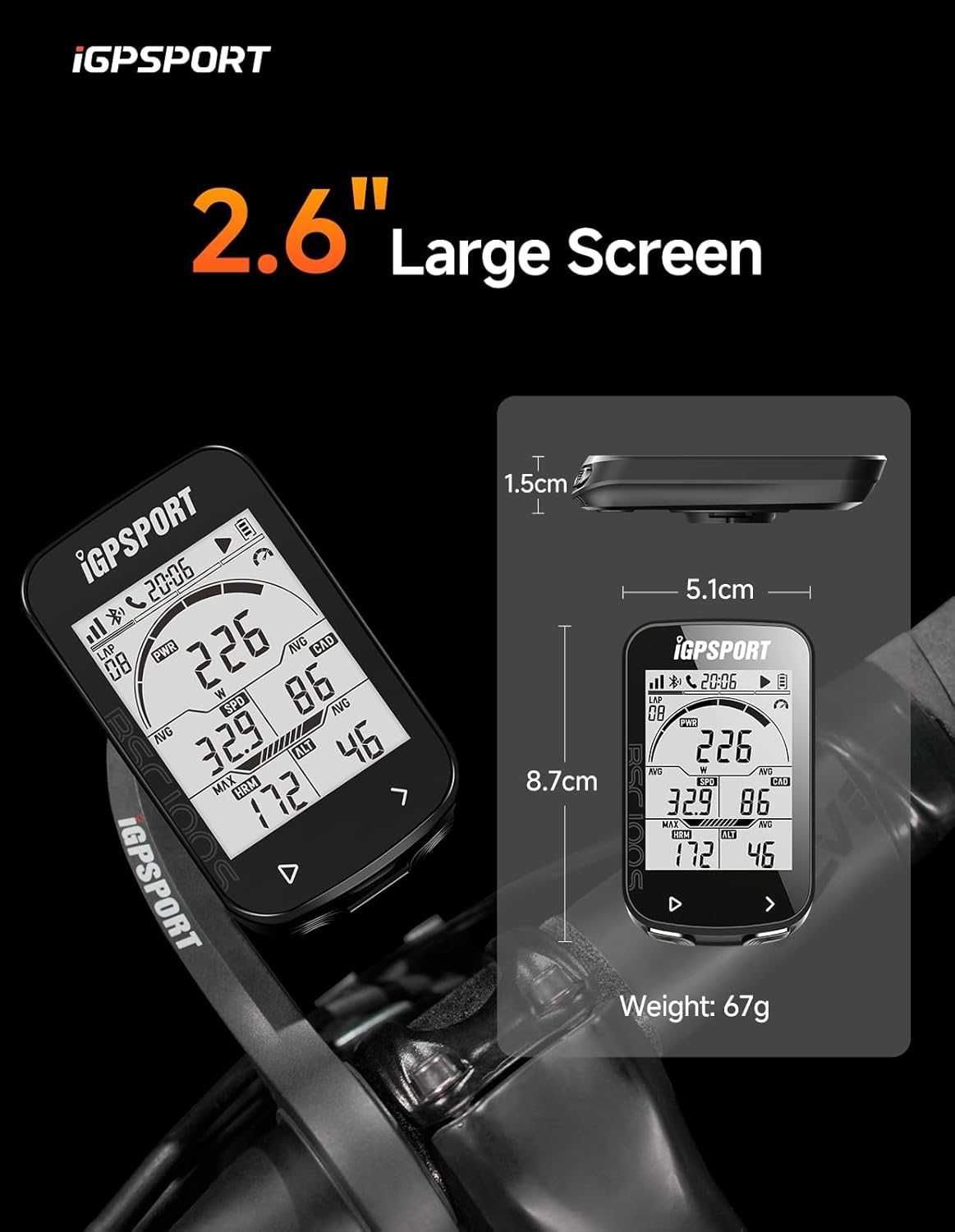 GPS вело компютър IGPSPORT BSC100S