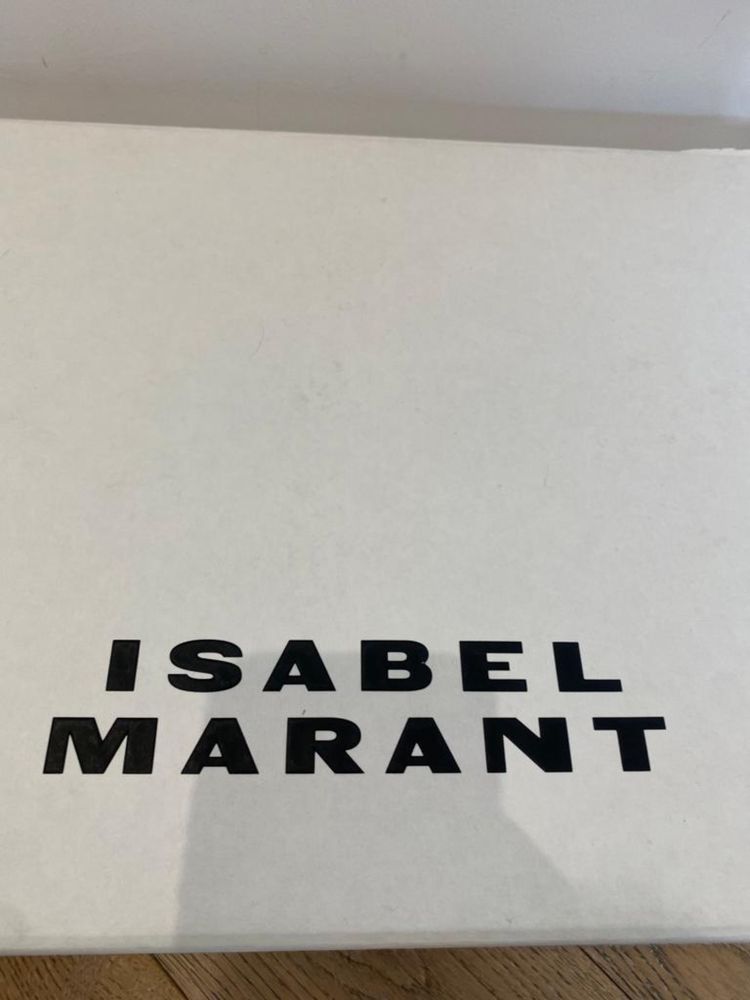 Cizme negre scurte cu toc Isabel Marant