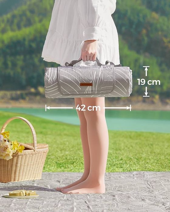 Одеяло за пикник, Songmics, 200x300см, водоустойчиво и издръжливо