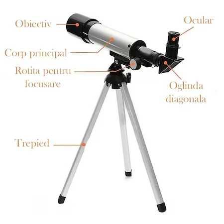 Telescop Astronomic F36050, 360 mm, Argintiu