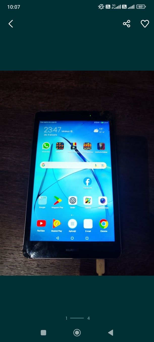 Tableta Huawei Mediapad T3 4g + wifi touch spart