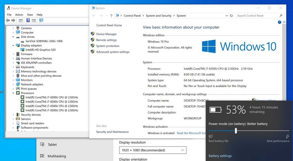 Laptop HP Elitebook 14" Full HD, i7-6500u, 8 GB DDR4, SSD 256, Sim 4G