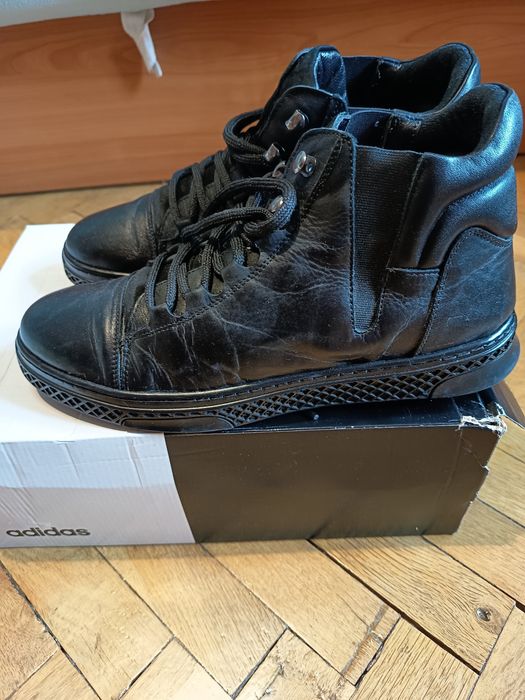 Мъжки боти от естествена кожа (набук)