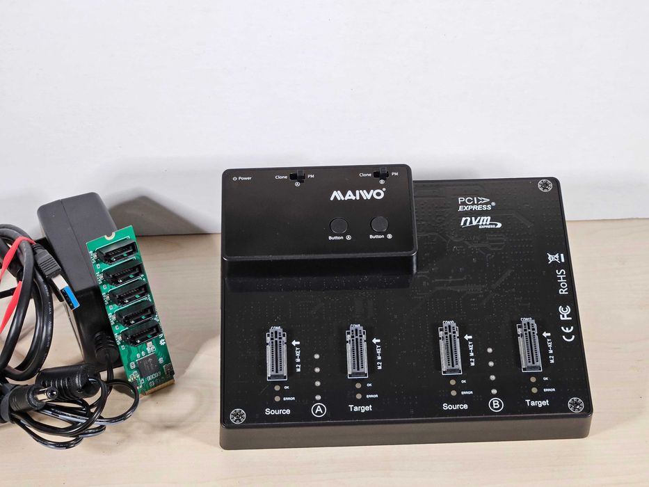 MAIWO 4-Bay M.2 NVMe Dock – бърза станция за хора с много SSD-та