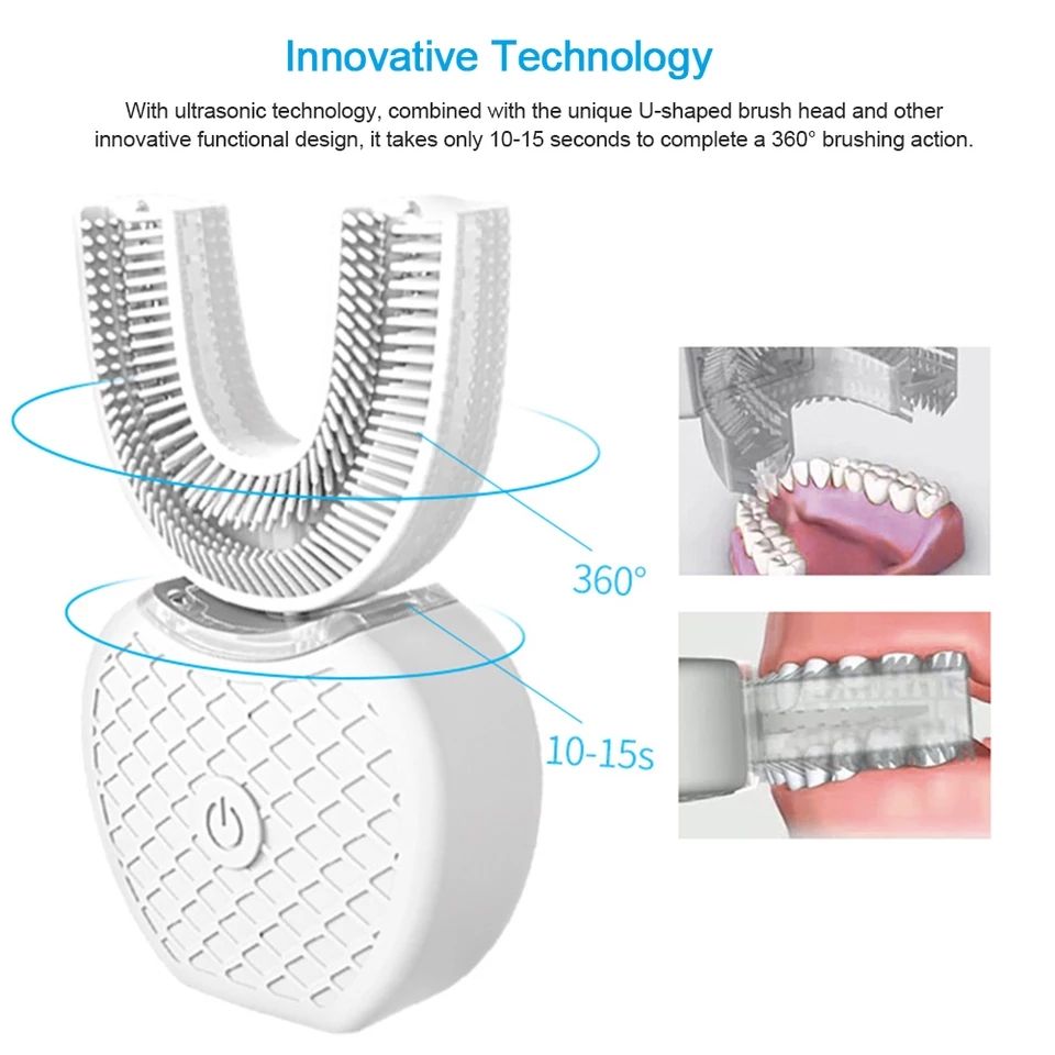 Електрическа ултразвукова четка за зъби и за избелване с USB зареждане