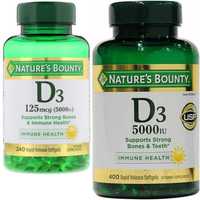 Витамин Д3 5000  Nature's Bounty  из Америки Vitamin D3