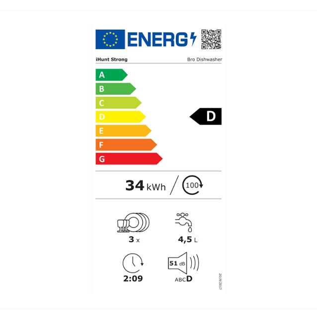 Masina de spalat vase compacta iHunt Bro Dishwasher