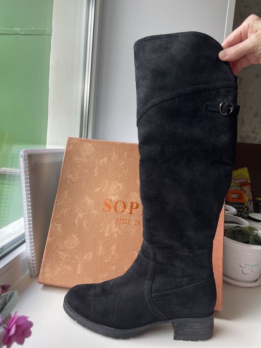 Сапоги зима замшевые натуральные