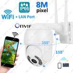 ICSEE Куполна PTZ IP CAMERA 8MP WiFi Външна Водоустойчива камера Wi-Fi