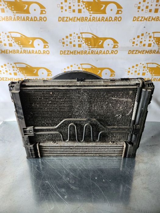 Grup Radiatoare Radiator Apa Clima Intercooler Termocupla Electroventilator Bmw E90 E91 E92 E93 Mot