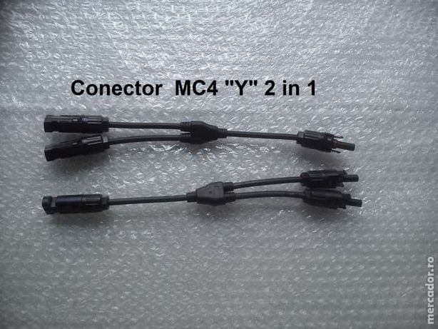 Set conectori "Y" MC4 pentru Panouri Solare Fotovoltaice "2 in 1"