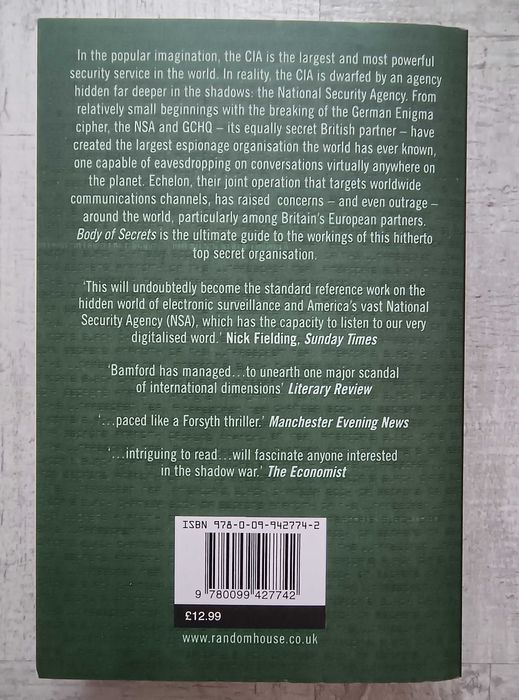 James Bamford - Body of Secrets. How America's NSA & Britain Eavesdrop