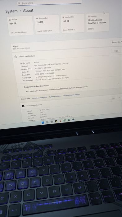 Asus Rog Strix G16