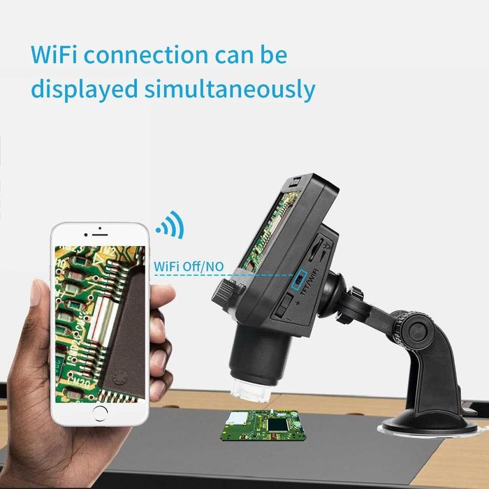 Microscop wifi ecran LCD inregistrare