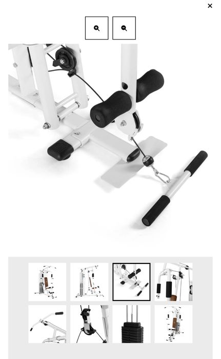 ULTIMATE GYM 3000, aparat de fitness multifuncțional alb