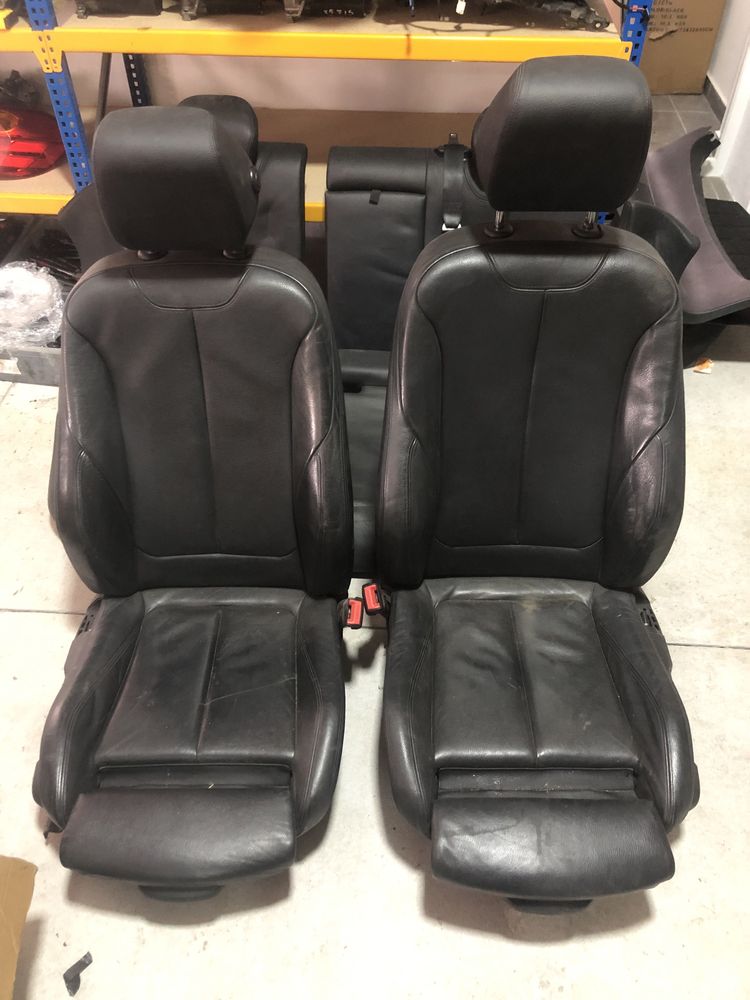 Interior / scaune piele neagra / negru Bmw seria 4 F36 GrandCoupe UK