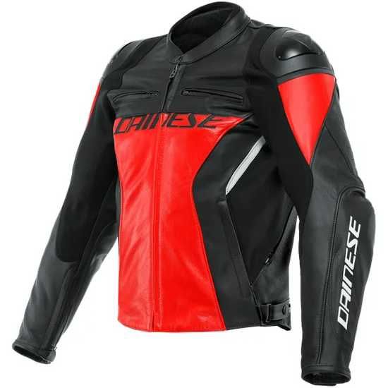 Geaca moto piele naturala Dainese Racing 4 Lava-Red/Black, nr.46, 2023