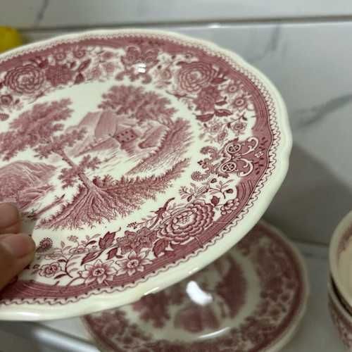 Чинии за предястие и чаши Villeroy and Boch, витринни, комплект 5+6