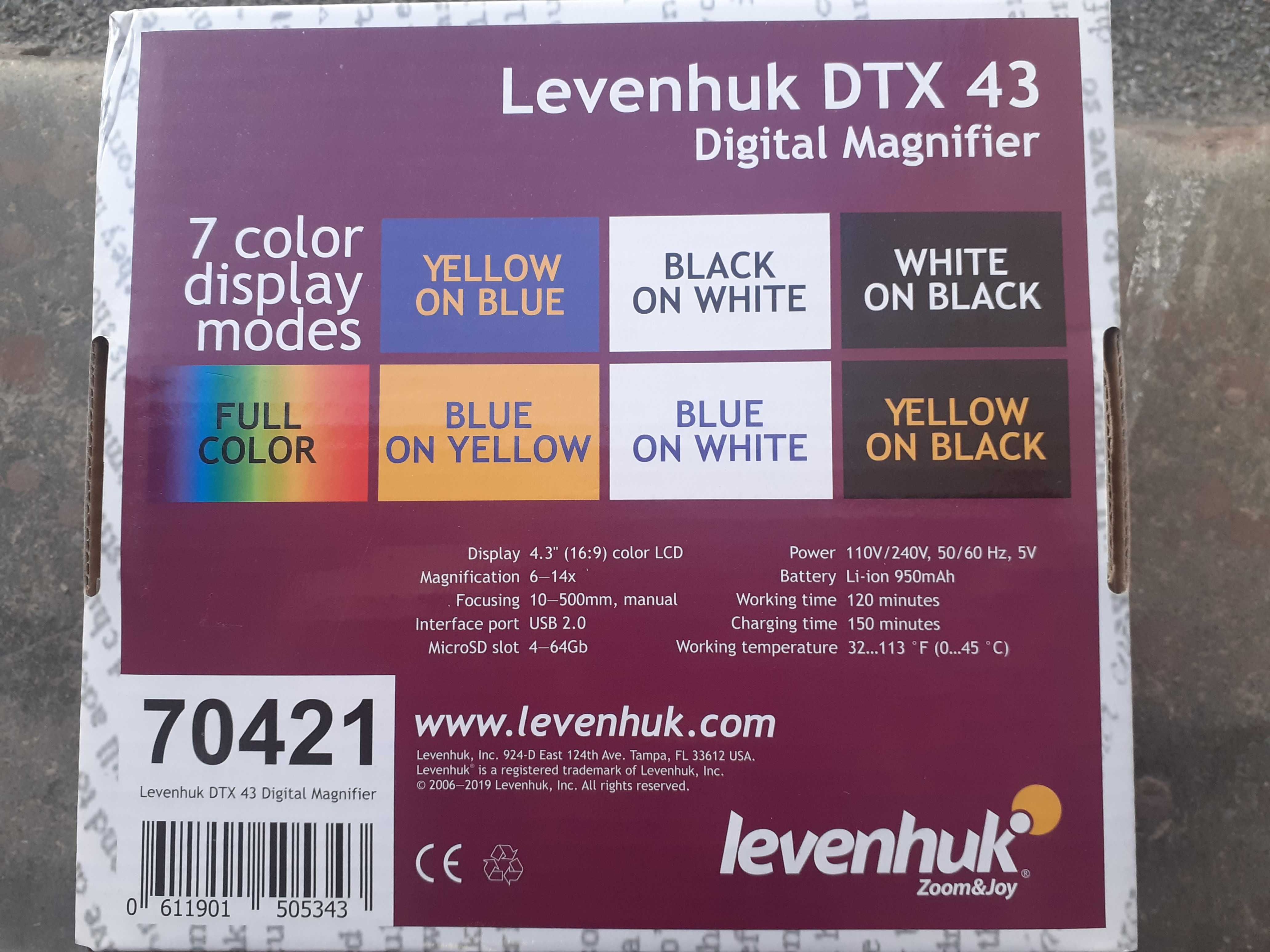 Lupa digitala Levenhuk-6x,8,x10x,14x