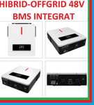 NOU ! invertor solar hibrid 6.2Kw-48v-Off Grid-Bms-Baterii-Lifepo4