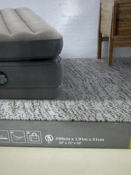 Надувной высокий матрас Интекс Intex yuqori shishiriladigan matras