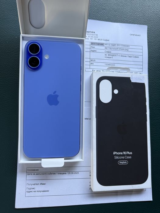 512GB НОВ Iphone 16 Plus 512GB Ultramarine 5G 36м. ГАРАНЦИЯ