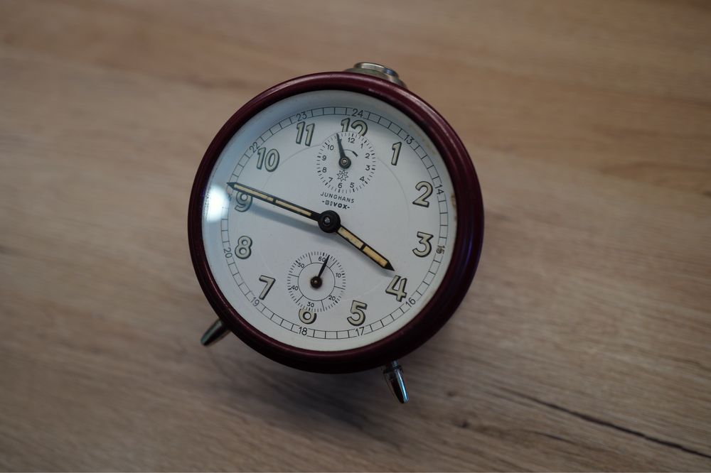 Ceas de masa JUNGHANS Bivox alarma tritium mitar