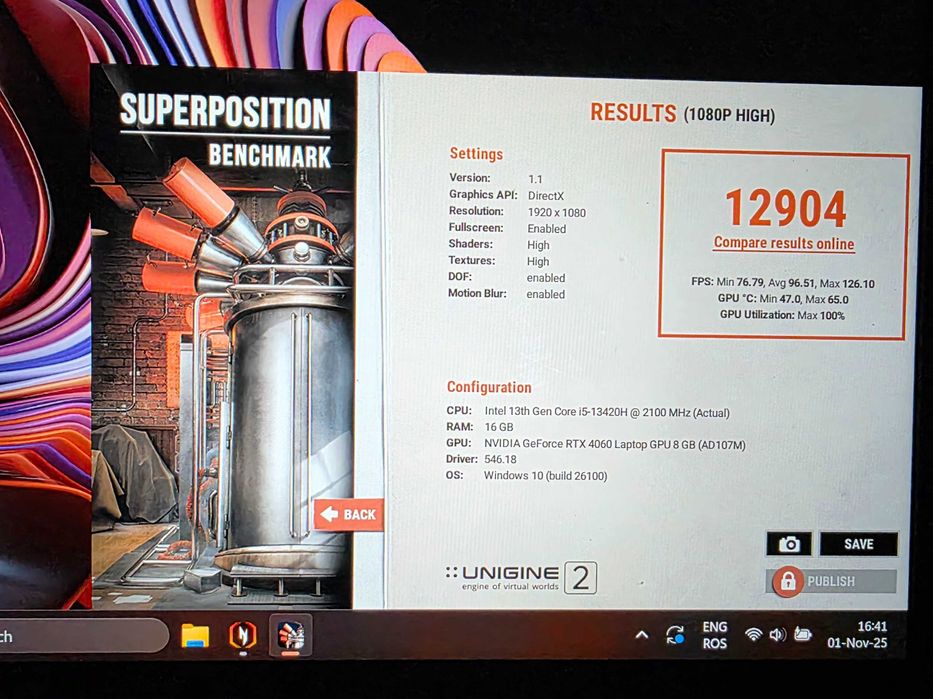 Acer Nitro V15 Intel i5-13420H, RTX 4060 8GB, 16GB DDR5, M.2 512GB SSD