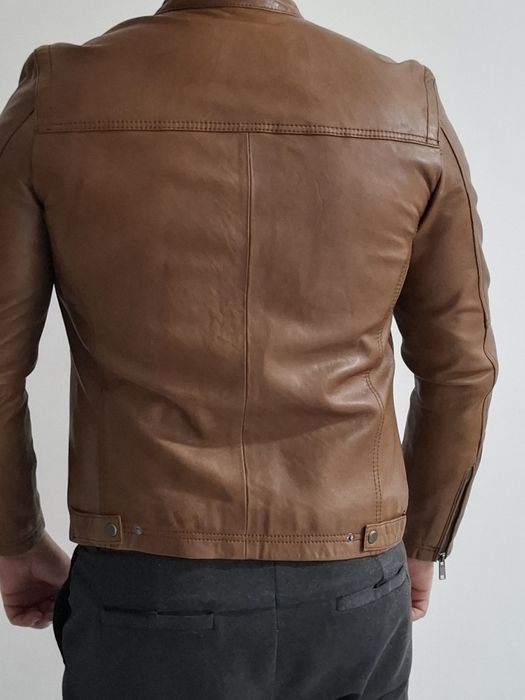Geaca piele Zara man ,originala 100%