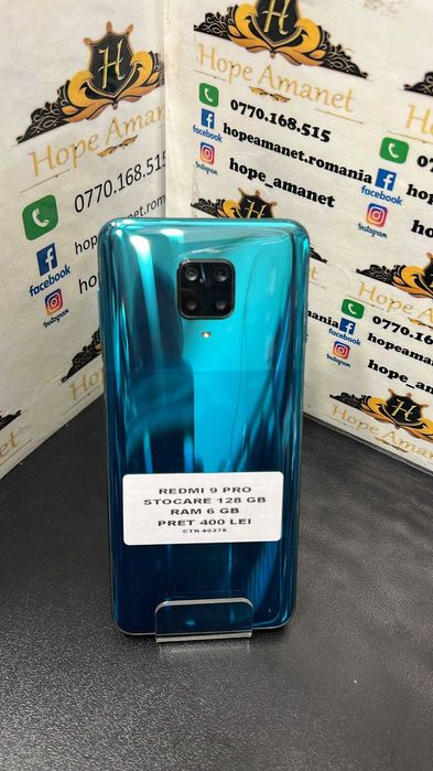 Hope Amanet P3 Redmi Note  9 Pro/Stocare 128GB/Ram 4 GB