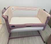 Patut atasabil pentru bebelusi Chicco Next2Me Magic, 0 luni+, Blossom