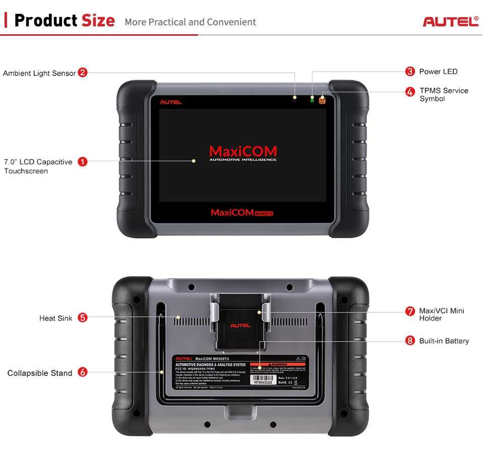 Echipament Diagnoza Autel MaxiCOM MK808S-TS