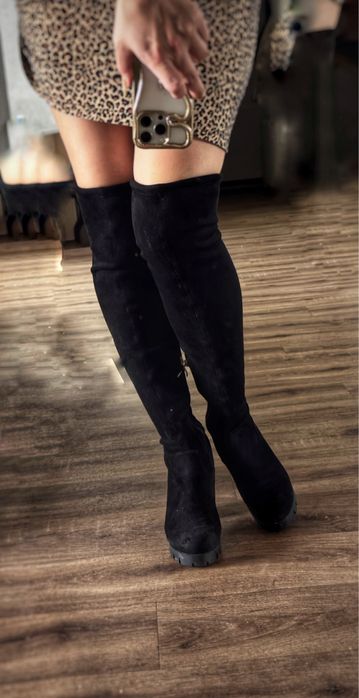 Продам сапоги ботфорты-чулки новые