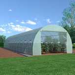 Solar de grădină 8x3x2m, polietilenă 180 g/m2 UV+, țeavă 26 * 0.9mm