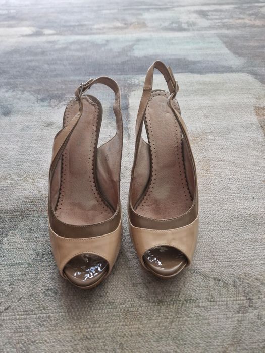 Sandale din piele naturala elegante marimea 36 de la Pantoful galben