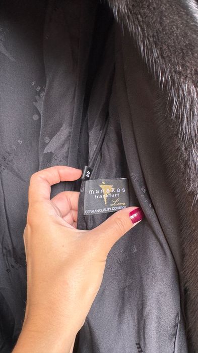 #91 Късо палто от норка.Manakas.Визон.Яке.Естествена кожа с косъм.