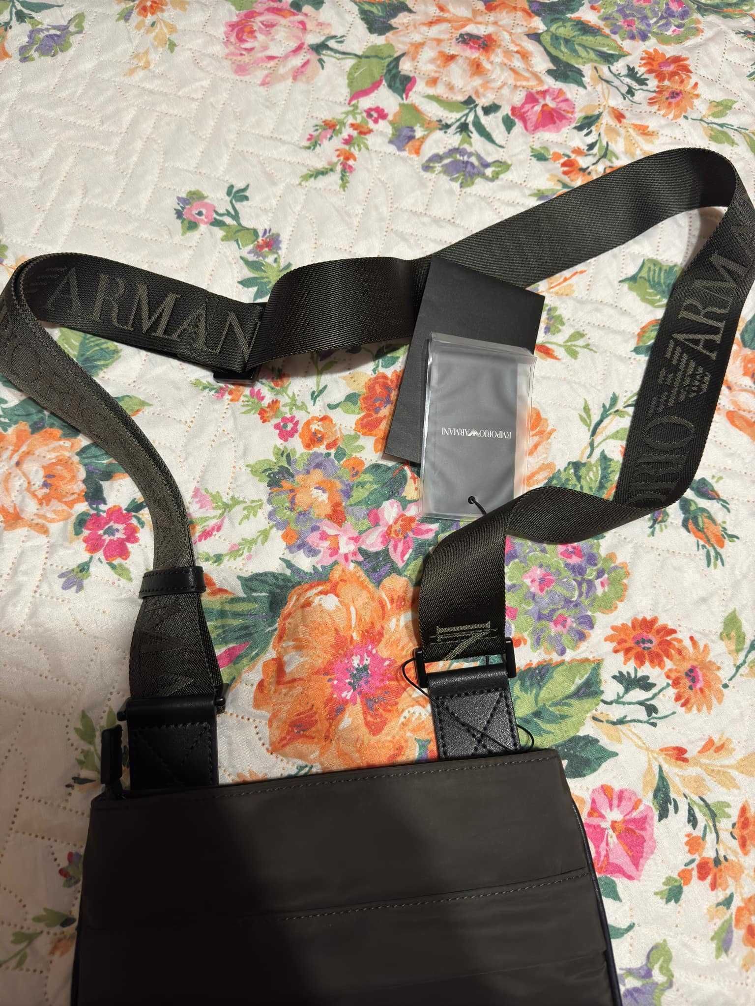 Чисто нова оригинална мъжка чанта Emporio Armani