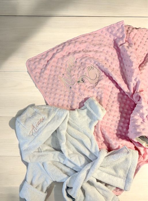 Halate,prosoape si paturici personalizate