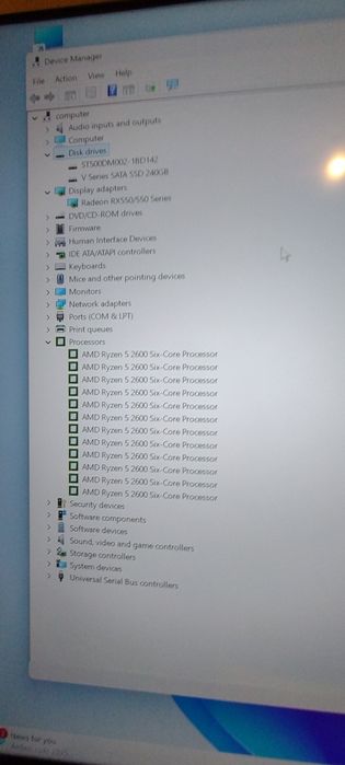 KIT Ryzen 5, 8 Gb DDR4 + SSD 240 GB.