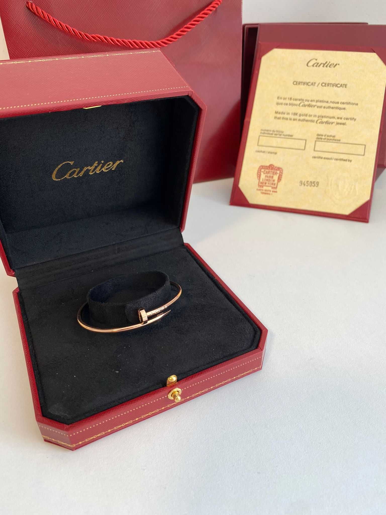 Brățară Cartier Cui Smal 15 aur roz 750