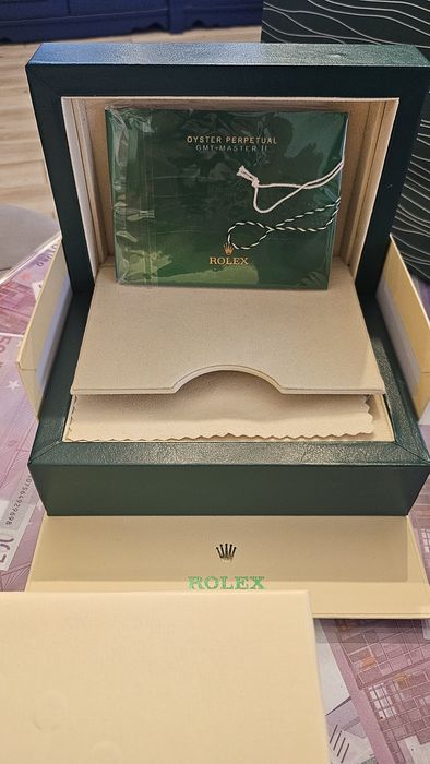 Cutie Rolex card garanție manual factura pungă