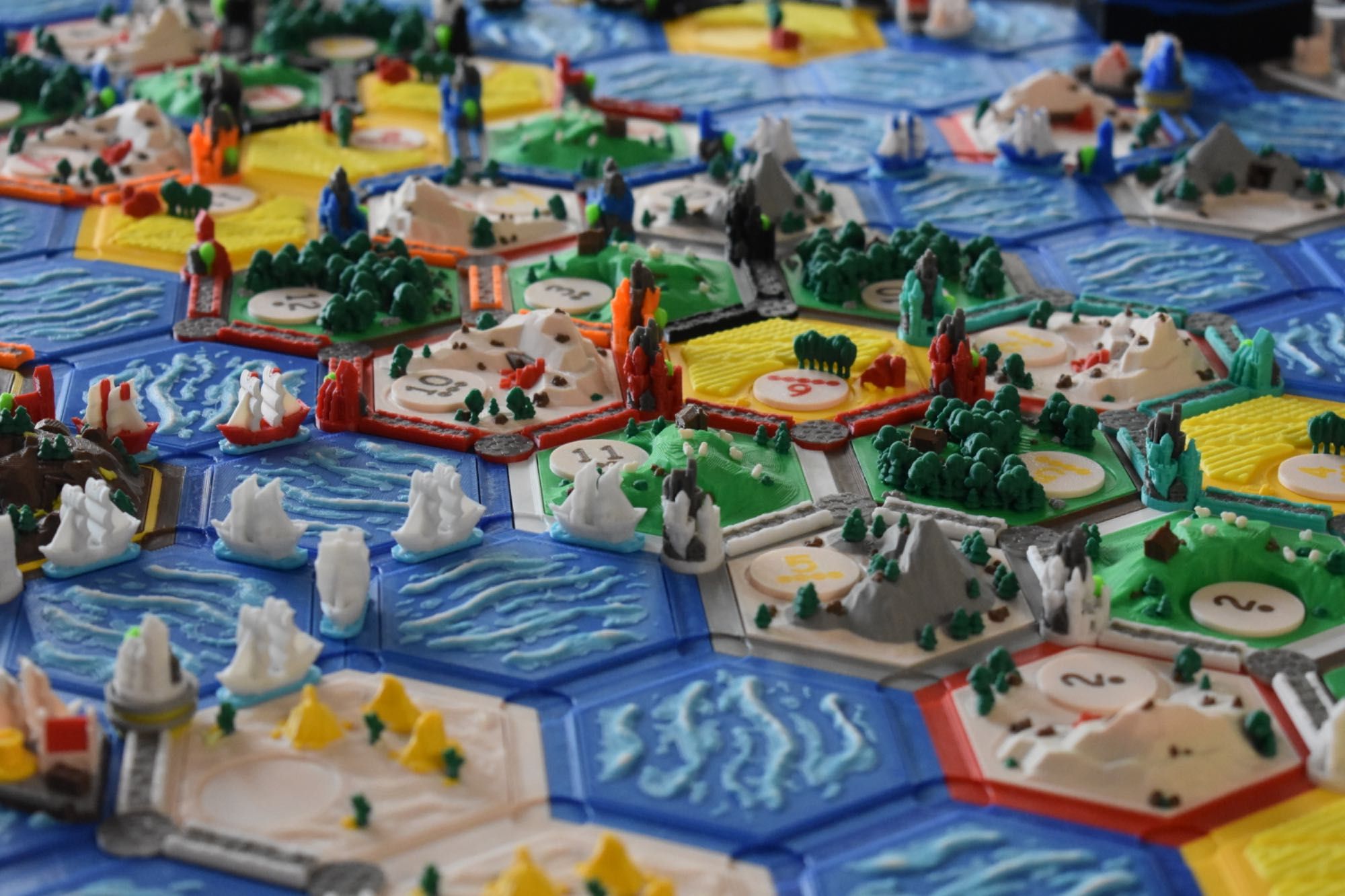 Настолна игра CATAN - Seafarers (3Д). РЪЧНА ИЗРАБОТКА!