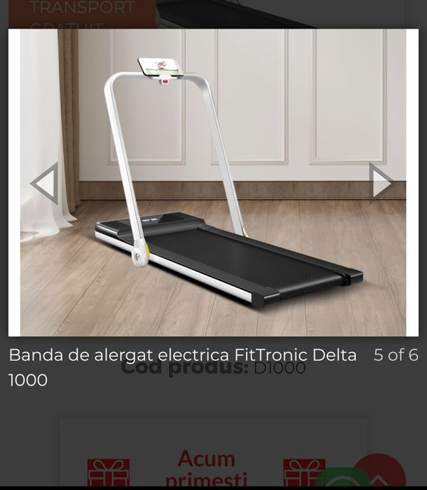 Vând Banda de alergat electrica FitTronic Delta 1000