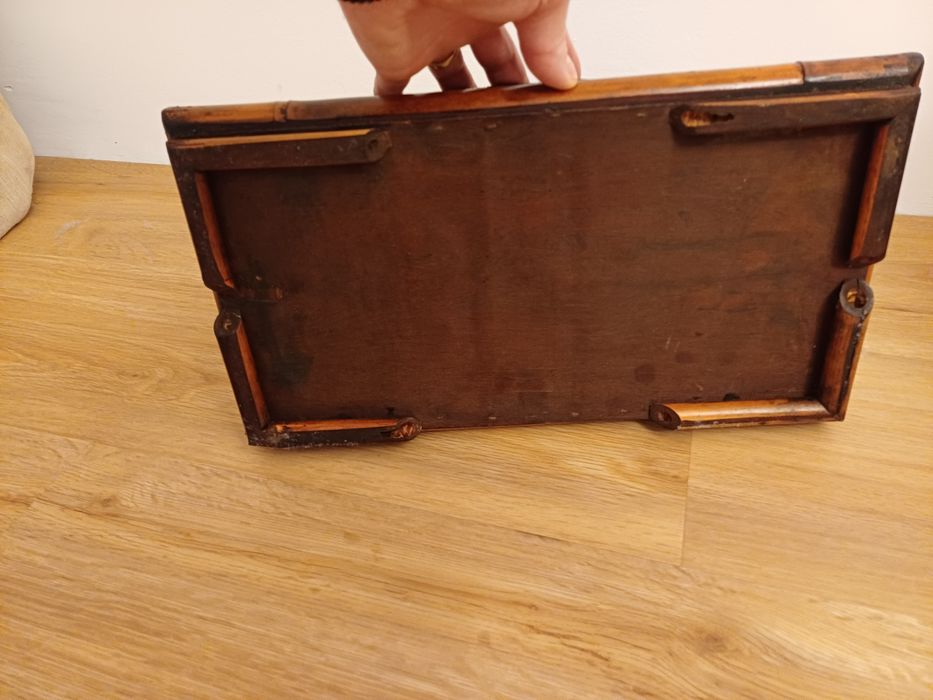 Accesoriu decorațiune vintage colectie bambus răchită Franța 1940