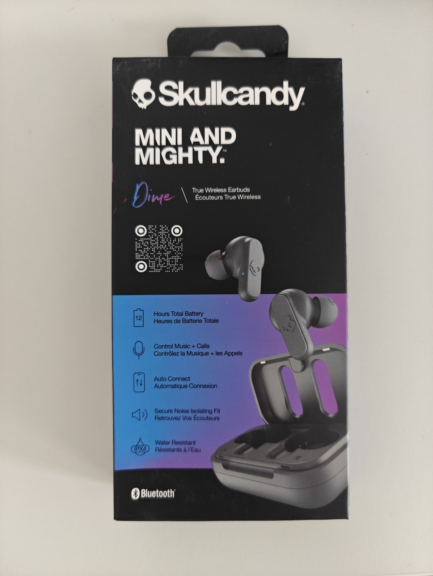 Casti Audio In-Ear, Skullcandy Dime True wireless, Bluetooth, True Bla